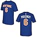 New York Knicks Kristaps Porzingis Adidas NBA Men Player T Shirt Blue