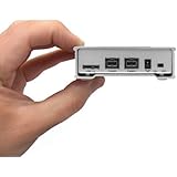 MiniPro 2.5" FireWire 800, USB 3.0 External Aluminum Hard Drive HDD / Solid State SSD Enclosure, Silver (up to 15mm, UASP)