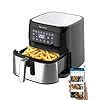 Proscenic-T21-Smart-WiFi-Air-Fryer-55L-for-Home-Multi-Functions-Digital-Touchscreen-1700W-Electric-Airfryer-Oilless-Cooker-Works-with-Alexa-Google-Assistant-APP-Online-Recipes-Easy-Cook Proscenic T21 Air Fryer, 5.5L Air Fryers for Home Use, 8 Presets, LED Onetouch Screen, 100+ Recipes Online, Low Fat…