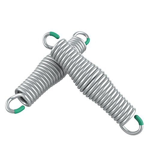 Finether Hammock Chair Spring 500 lb Heavy Duty Weight Capacity for Hammock Hanging Pot,Porch Swings, Hanging Swings Chairs, Stainless steel (2 PCS)