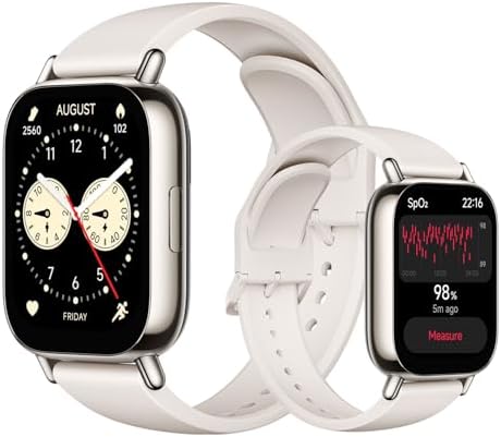 Redmi Watch 5 Lite, Llamadas Bluetooth, Pantalla AMOLED de 1.96 Pulgadas, Monitor de frecuencia cardíaca, 150 Modos Deportivos, hasta 18 días de autonomía, Dorado