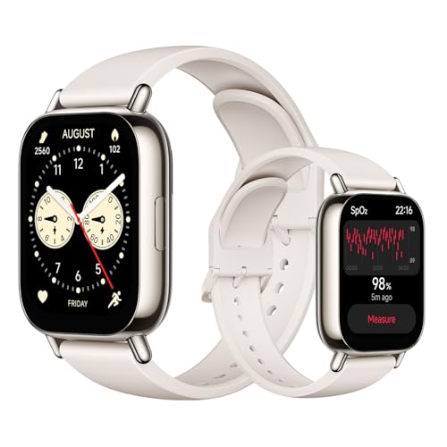 Redmi Watch 5 Lite, Llamadas Bluetooth, Pantalla AMOLED de 1.96 Pulgadas, Monitor de frecuencia cardíaca, 150 Modos Deportivos, hasta 18 días de autonomía, Dorado