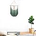 BlueMake Macrame Wall Hanging Tapestry Hand Woven Pendant Decoration House Ceremony Living Room Home Furnishing Accessories (Green)