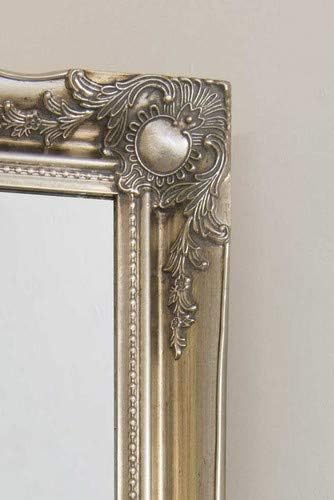 Mirror Large Silver Antique Style Ornate Dress Cheval 5Ft6 X 1Ft6 167cm X 45cm, Wood,829348760-CH - Image 4