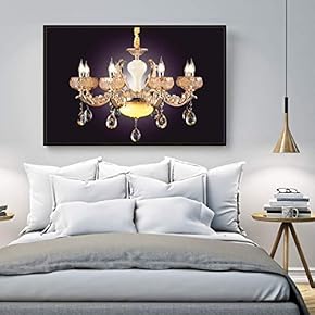 Floating Framed Canvas Wall Art for Living Room, Bedroom Droplight Canvas Prints for Home Decoration Ready to Hang - 16x24 inches