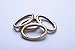 Bobeey 4pcs 37x19mm Spring Oval Rings,Brussed Brass Oval Carabiner Snap Clip Trigger Spring Keyring Buckle,Oval Ring for Bags,Purses BBC8 (Brussed Brass) …