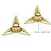 Blackobe Tri Fidget Hand Spinner Triangle Metal Finger Focus Toy ADHD Autism Kids/Adult (Gold)