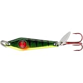 Northland Tackle Tungsten Slim Spoon, Fast-Sinking Thin Profile Ice Fishing Lure for Walleye, Crappie, &amp; More, 12 Colors, ⅛ Oz, &frac14; Oz, ⅜ Oz Lure Sizes