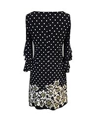 Sandra Darren - Vestido de mujer con mangas florales, diseño de musgo