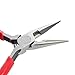 Whizzotech Long Nose Pliers Needle Nose Plier with Mini Wire Cutting Tool 4-1/2 Inch