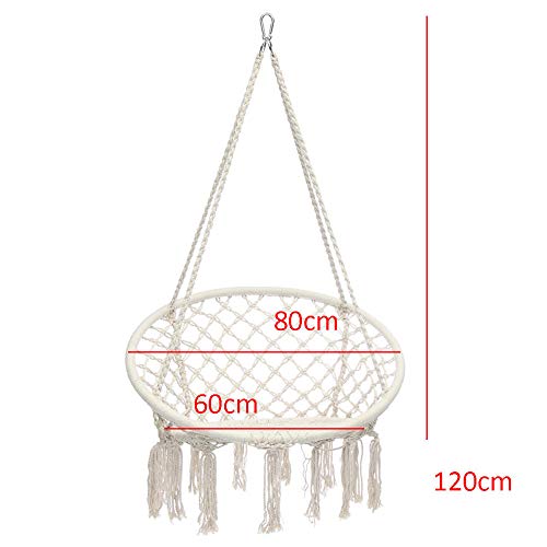 Home+Swing Chair Schaukel Runder Schlafsaal-Schlafzimmer-Hängender Stuhl Der Nordischen Art-Hängematten-Im Freien Für… – Bild 4