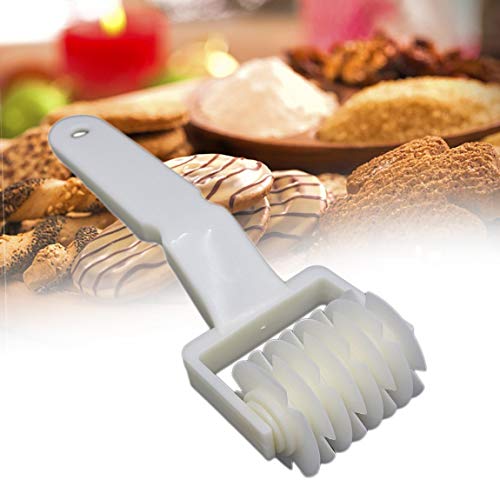 Plastic Baking Tool Pizza Pastry Lattice Roller Cutter Pull Net Wheel Knife for Dough Cookie Pie Craft Kitchen Accessories - White S