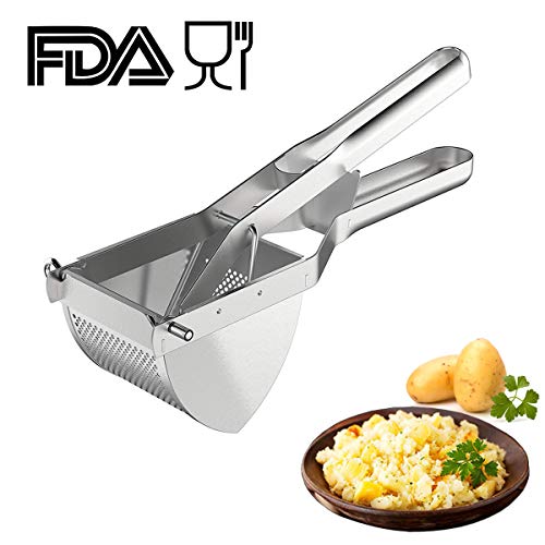 image for Potato Ricer, Sopito Potato Masher Stainless Steel Squeezer Baby Food 
