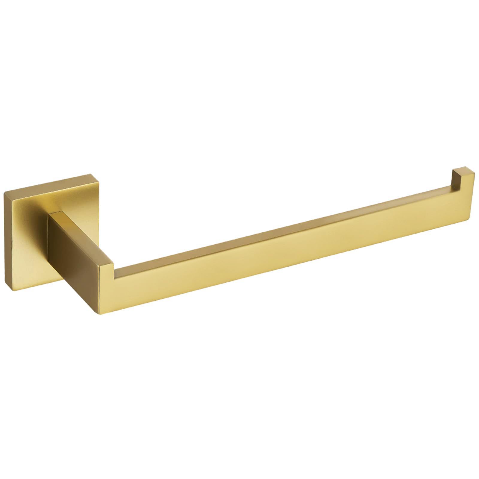 TURS Towel Rails, SUS 304 Stainless Steel Towel Bars Bathroom Towel Rack Wall Mounted Towel Holder Bathroom Accessories, Screws Mounting, Brushed Chrome Gold, Q7003GD