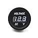 Coromose 12V-24V Car Motorcycle LED DC Digital Display Voltmeter Waterproof Meter (Blue)