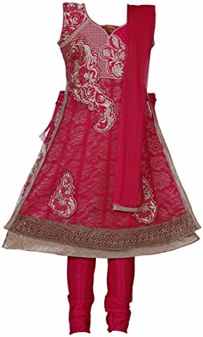 Ashwini Girls' Netted Salwar Suit