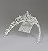Butterfly Craze Women Bridal Princess Tiara Crown with Comb for Weddings Parties Special Occasion