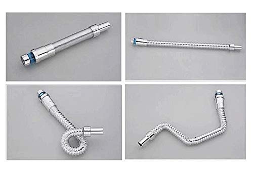 HCDMRE Extension Sink Drains Pipe, Bathroom Sink Drains, Kitchen Sink Installation Parts, Lavatory Sink Tailpiece, Tail Pipe Extension for Vessel Sink, Drain Flexible for Basin Bath or Kitchen Sink