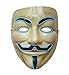 NEON NIGHTLIFE Light Up V for Vendetta Anonymous LED mask, Guy Fawkes Mask, One Size, Aqua