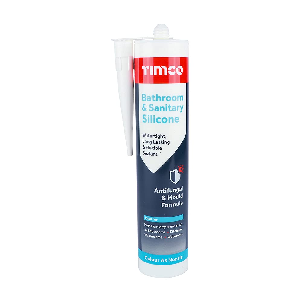 TIMCO Bathroom Cartridge White Bathroom & Sanitary Silicone