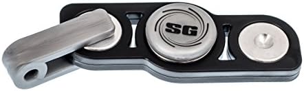 Spin Gadget fidget spinner toy with quick disconnect keychain perfect EDC for ADD ADHD anxiety fidgeting focus and addiction aka fidget gadget or fidget gidget MADE IN THE USA (Black Metallic Silver)