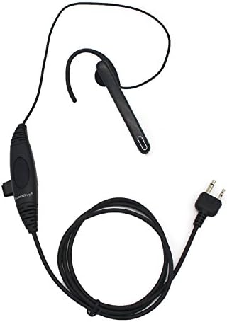 GoodQbuy Ear Bar Radio Earpiece Mic PTT Walkie Talkie Headset is Compatible with Midland/Alan Radio GXT250 GXT1000VP4 GXT1050VP4 LXT112 LXT118VP LXT380 LXT500VP3 LXT600VP3 LXT118 XT511 2-pin: Home Audio & Theater