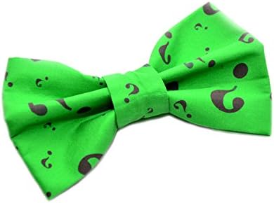 Riddler Bow Tie with Adjustable Strap Adult Kid and Toddler Sizes Available