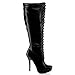 Nature Breeze Amber-04 Women's High Platform Stiletto Heel Lace Up Boot