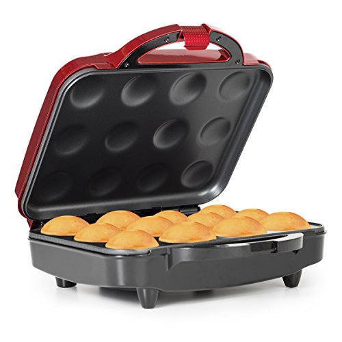 Holstein Housewares HU-09006R-M Cupcake Maker - Metallic Red