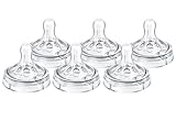 Philips Avent Natural Nipple Medium Flow, 6 Pack BONUS Reusable Sterilizer Bag