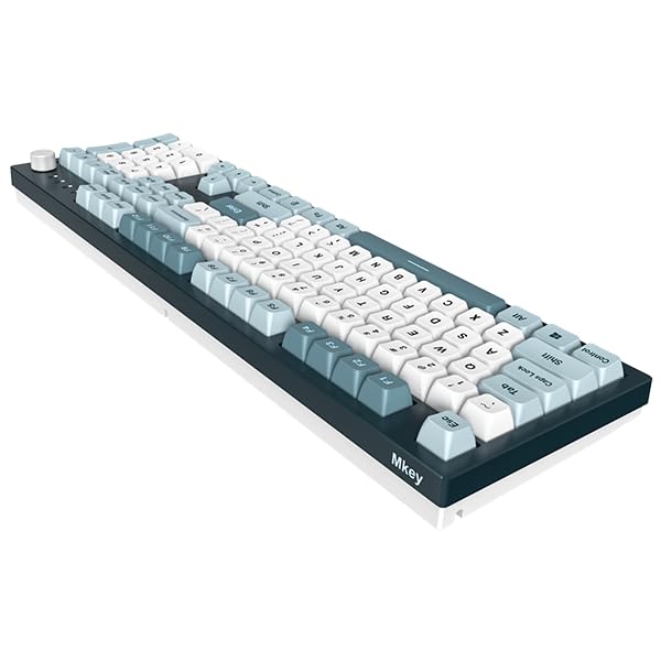 Montech MKey Mechanical Gaming Keyboard: Customizable RGB LED, Premium MDA Profile PBT Keycap, Hot-Swappable, Gateron G Red Pro 2.0 Pre-lubed Switches, Osaka Castle Theme, Freedom (MK105FR)