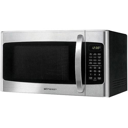 1 1 Cu Ft Microwave Oven Stainless Steel Front Finish Emerson