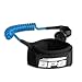 BPS 'PRO' Bodyboard Coiled Arm Leash with Leash Plug for Boogieboard - with Double Swivels (Dark Blue)