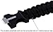 Yan's 7 in 1 Paracord Bracelet Watch with 3.6 meters Paracord Rope, Compass, Thermometer, Whistle, Rope Cutter, Fire Starter Scraper, Flint (Black)