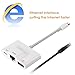 ENBIA 3 in 1 RJ45 Ethernet LAN Wired Network Adapter For iPhone iPad, USB Camera Reader Adapter,Charging & Data Sync OTG Adapter Compatible With iPhone/iPad