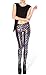 Ayliss New Mermaid Fish Scale Printed Leggings Stretch Tight Pants,Colorful S