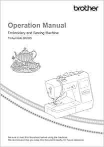 Brother SE625 Sewing Embroidery Machine Owners Instruction
