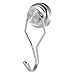 50 Pound Magnetic Hooks, SoulBay 4 Pack Powerful Heavy Duty Neodymiu Magnet Hooks for Refrigerator Cruise Cabin BBQ Grill Tools Kitchen Utensils Frame Board