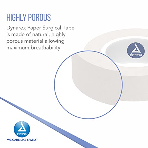 Dynarex Paper Surgical Tape, Use to Secure Wound Care with Medical