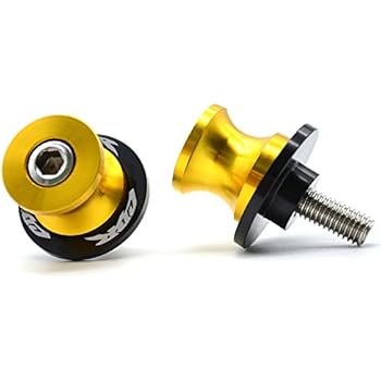 2pcs 8MM M8 x1.5 Motorcycle Swing arm Sliders Spools For Honda CBR150 CBR100f CBR1000rr CBR1100xx CBR125 CBR250 CBR400rr CBR400f CBR450sr CBR600rr CBR600f CBR900rr CBR954rr (Gold)