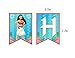 Moana Inspired Happy Birthday Banner Party Supplies for Tropical Luau Summer Party Baby Shower Set of 1