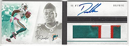 Daniel Thomas Miami Dolphins 2013 Panini Playbook Rookie Autograph Patch RC /399