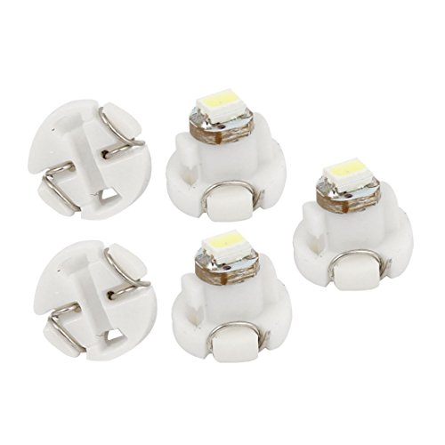 Auto White 3020 SMD 1-LED Glove Box Light Bulb T3 5 Pcs Internal