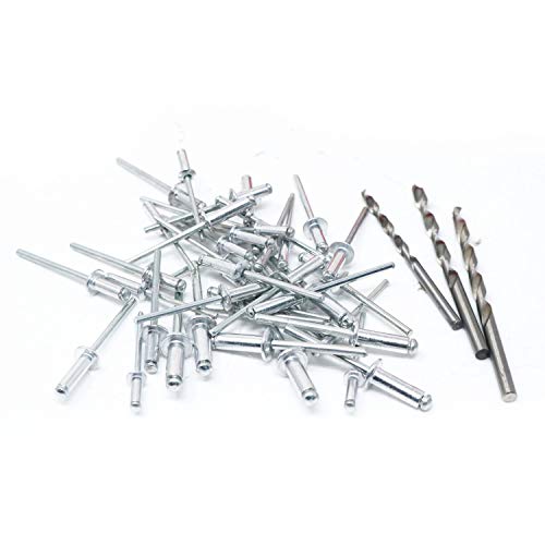 T.K. Excellent Small Head Aluminum Steel Mandrel Pop Rivets Assortment Kit,570Pcs +Free Drill 3 Pcs