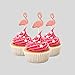 Flamingo Cupcake Topper 12 Pack Cupcake Topper Decoration Cake Glitter cardstock Pink