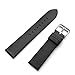 Kartice Compatible with Galaxy Watch (46mm) Bands Gear S3 Bands 22mm Leather Strap Buckle Band for Samsung Gear S3 Frontier Watch (Bright black)