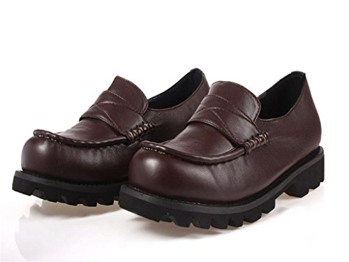 Mtxc Women's Final Fantasy£ºType-0 Cosplay Deuce Uniform Shoes Brown