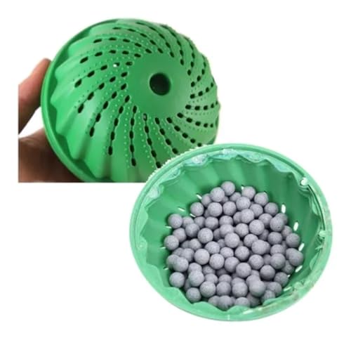 Bola Mágica para Lavar Roupas Remove Fiapos Pelos e Sujeira sem Sabão Econômica Ecológica e Reutilizável – Alta Eficiência Dura até 1500 Lavagens Ideal para Roupas Limpas sem Produtos Químicos
