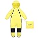 HAPIU Kids Toddler Rain Suit Muddy Buddy Waterproof Coverall,Yellow,18M,Original