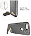 Google Pixel Case, Teelevo [Card Slot Holder] Dual Layer Heavy Duty Shock Absorbent Wallet Case with Credit Card Slot and Kickstand [Protective Card Case] for Google Pixel (2016) - Gunmetal Gray